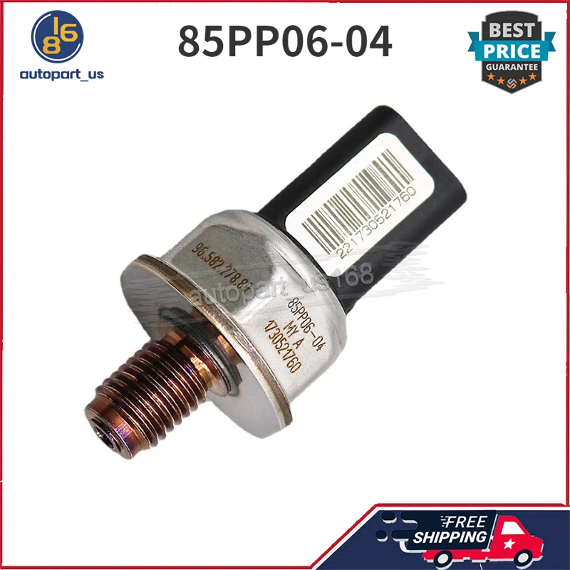 

For Citroen C4 C3 BERLINGO DISPATCH C5 Fiat Scudo Peugeot 207 407 1Pcs Fuel Rail Pressure Sensor 85PP06-04 9658227880