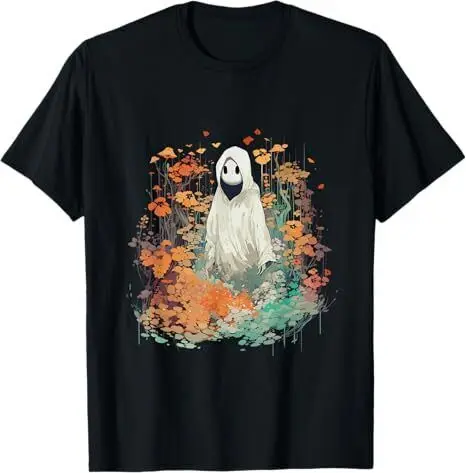 

Ghost Vintage Halloween Costume Ghost Alone In The Forest T-Shirt