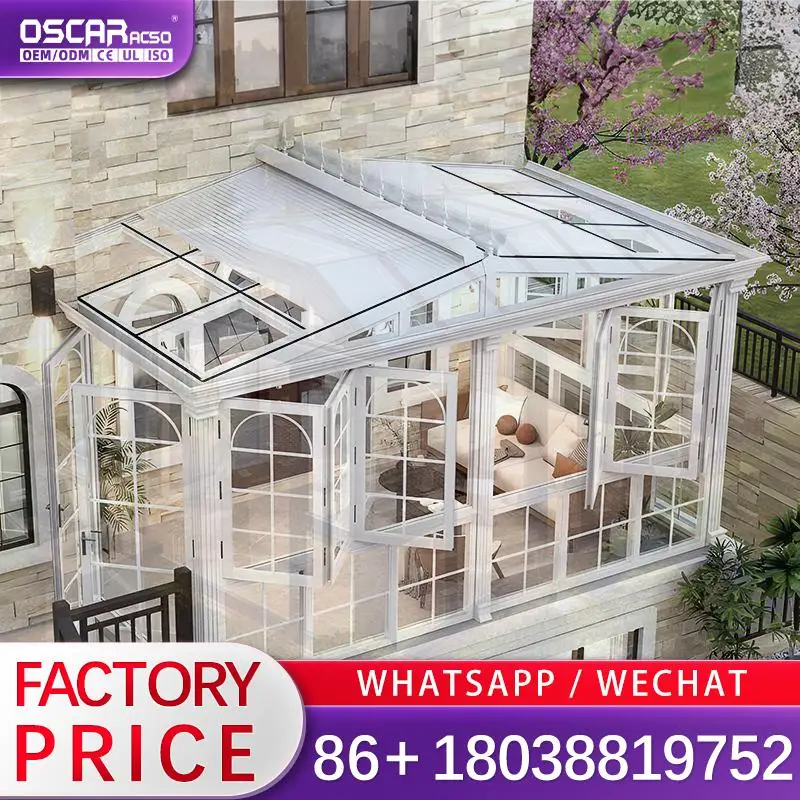 Customizable Foldable Aluminium Sunroom for Home Room Outdoor Garden 1 year Warranty sunroom