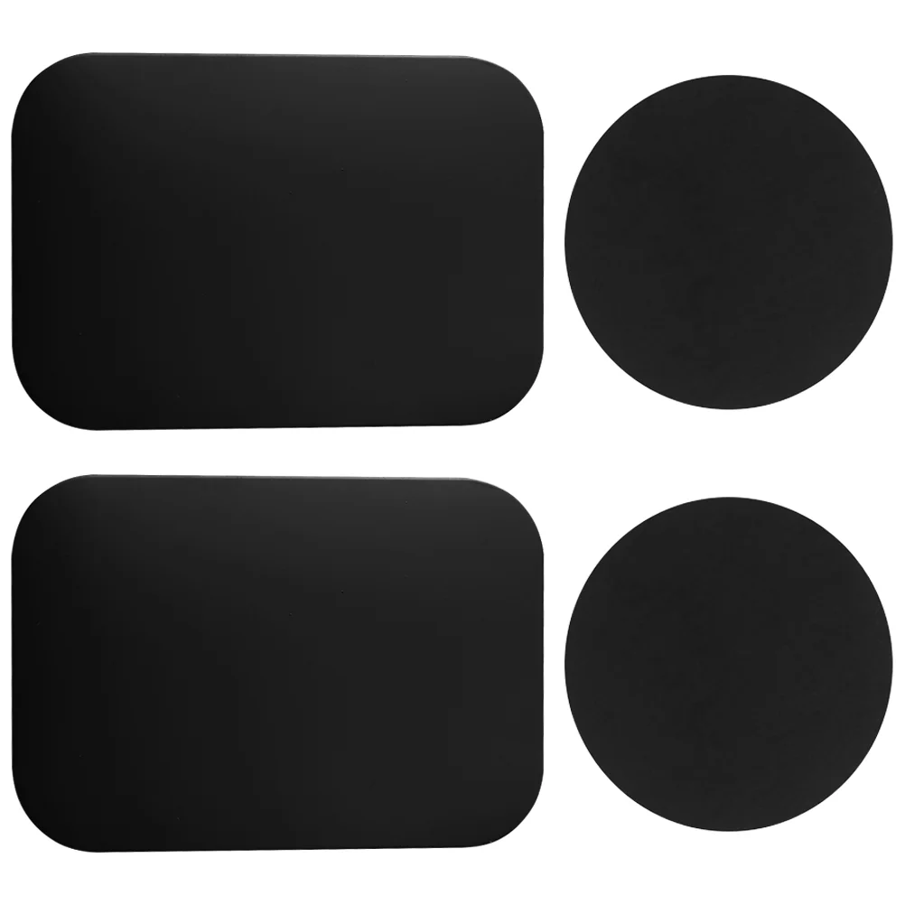 

4 Pcs Phone Car Phones Cases Sticker Magnetic Attraction Stainless Steel Cell Stand