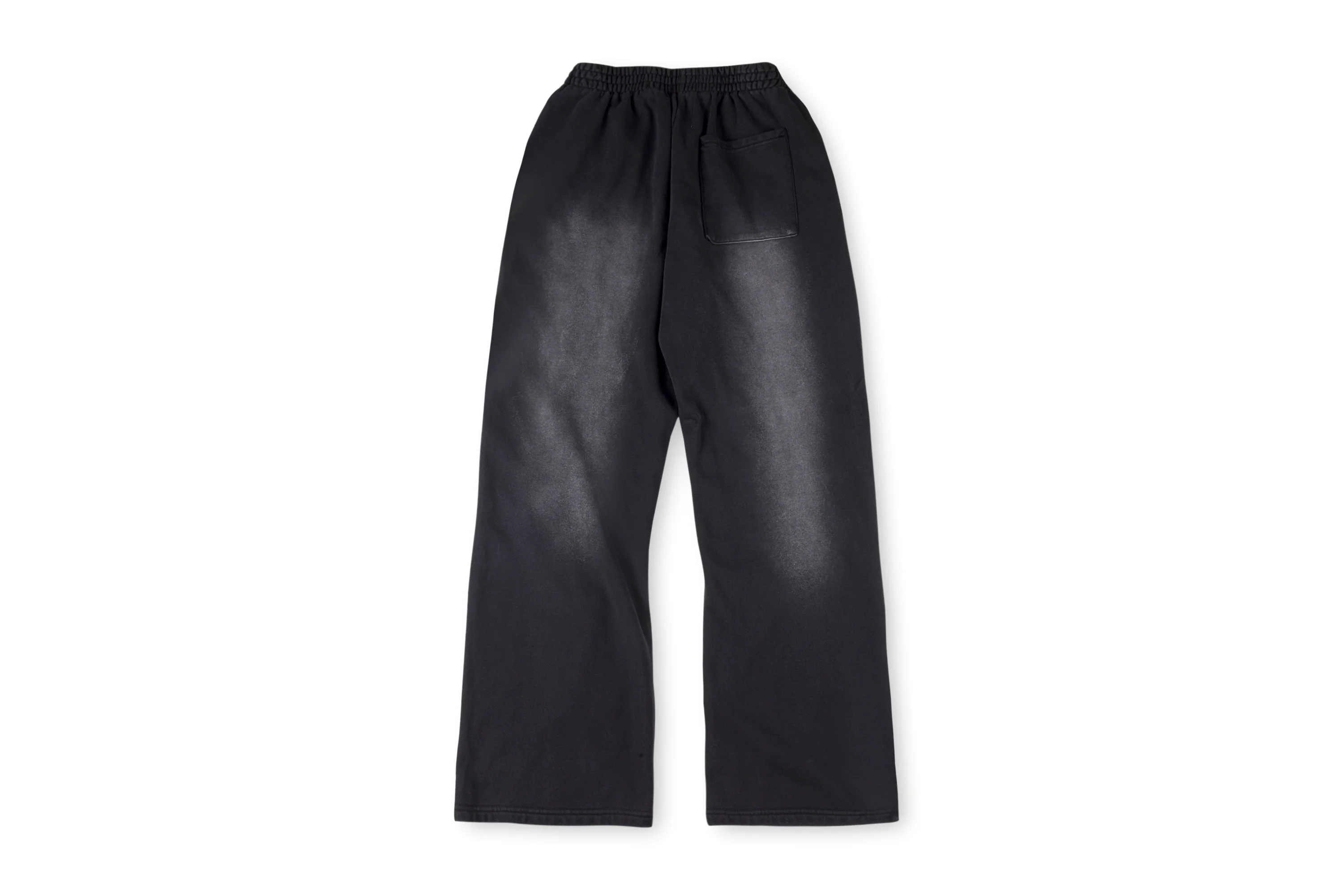 Vertabrae American street wash worn holes embroidered logo trousers