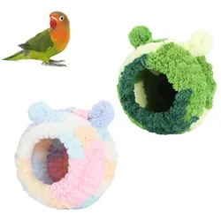 Bird Cage Bed Parakeet Nest Bed Parrot Nest House Cozy Comfortable Lovely Appearance Decorative Warm Bird Cage Bed for Parakeet