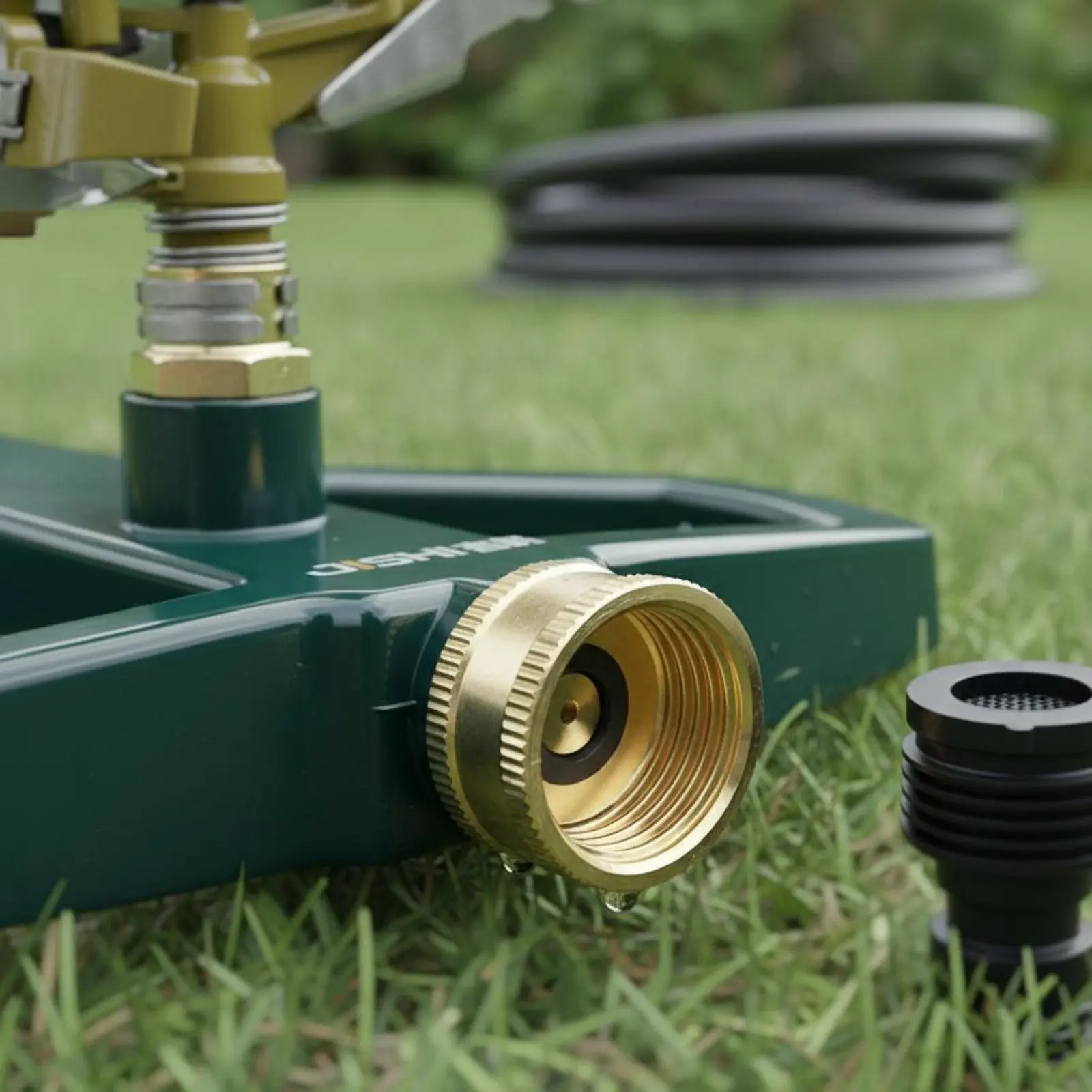 360 Degree Rotating Sprinkler Wide Coverage Metal Base Lawn Sprinkler Garden Irrigator Corrosion-Resistant for Gardeners