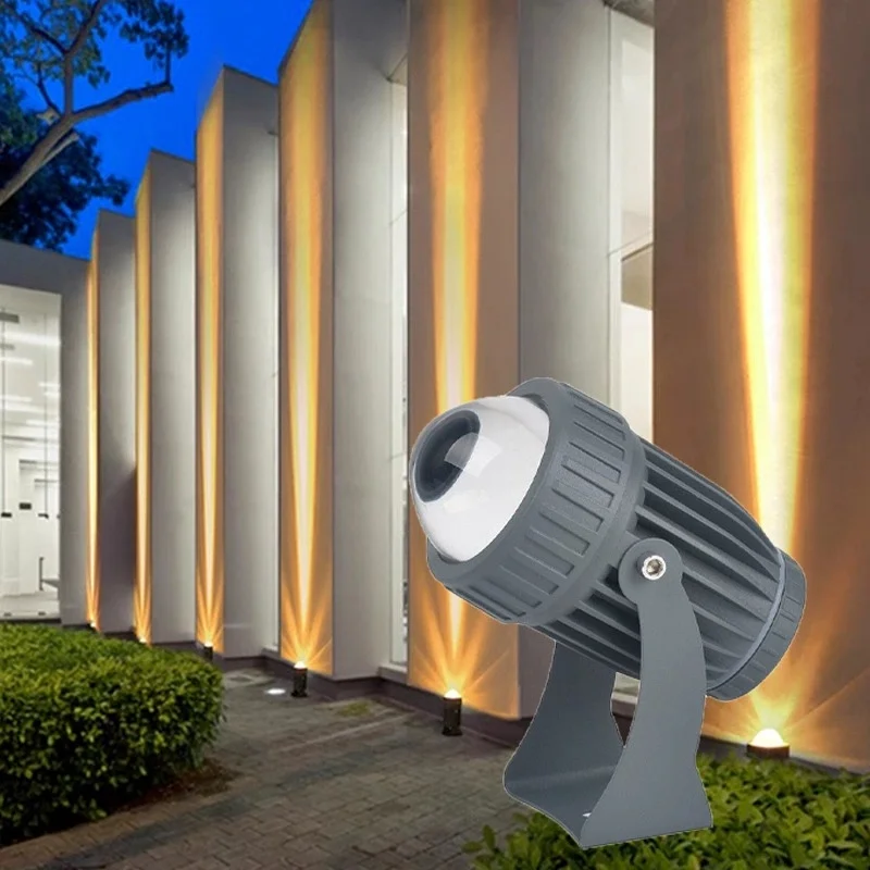 

Наружные светодиодные садовые настенные прожекторы 20 Вт Ландшафтное освещение AC220V 110V 12V Красный Зеленый Синий IP67 Водонепроницаемые однолучевые светильники