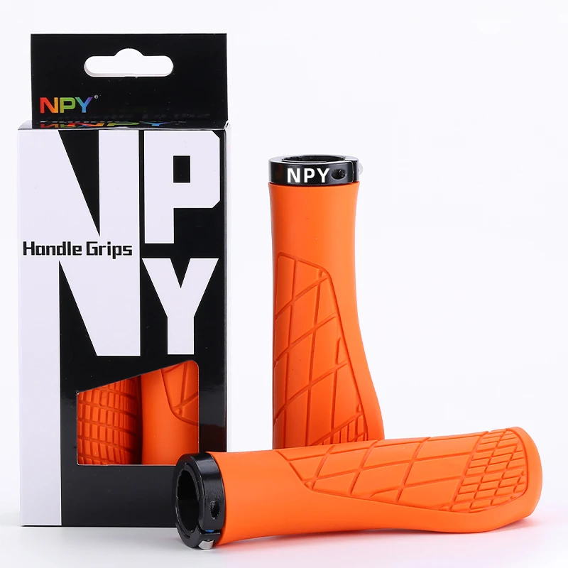 AliExpress NONE NPY Bicycle Handlebar Grip Ruber Bike Handle Bar Grips Shock Absorbing Lockable MTB Cuffs Cycling Accessories