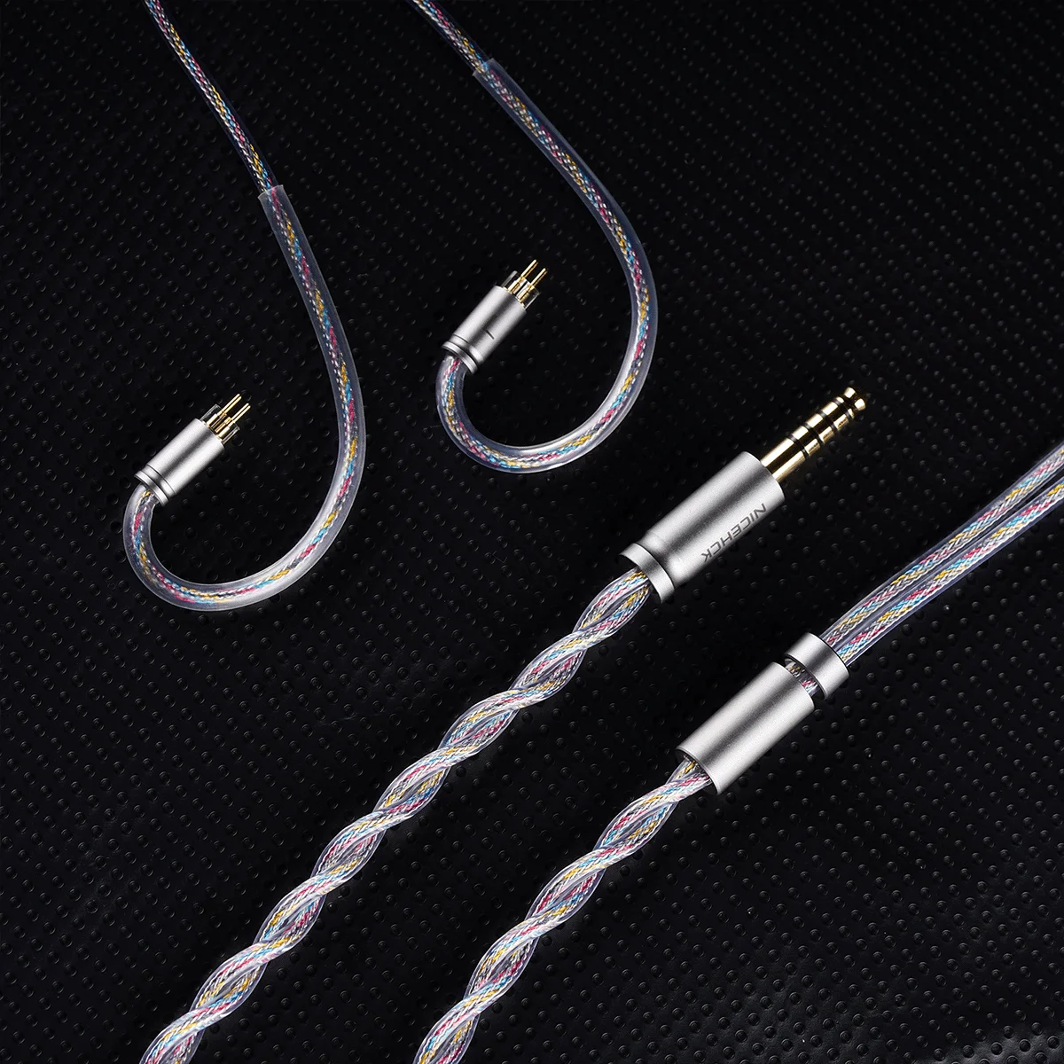 NICEHCK ColorXYZ IEM Ersatzkabel Furukawa Kupfer Silberlegierung + Zink-Kupferlegierungsdraht 2Pin/QDC für Rockies NX8 Monarch MK4 IEM