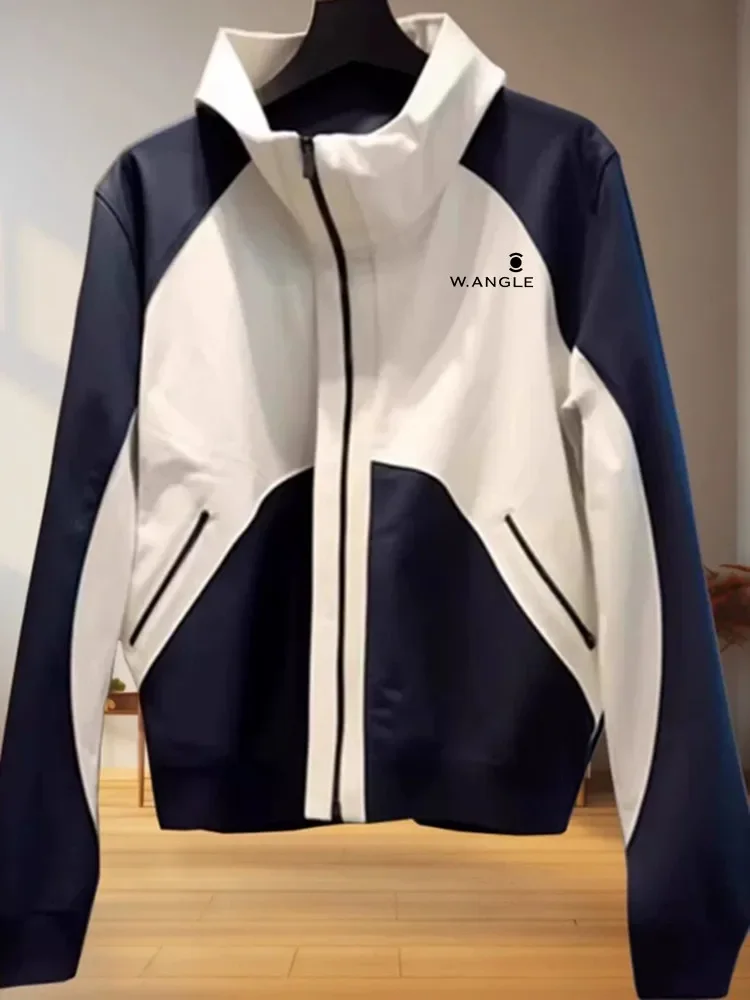 

Autumn Golf Wear Women 2024 High Quality Golf Jacket Fashion Stand Collar Casual Coat Korean New Jacket Women Golf Clothing