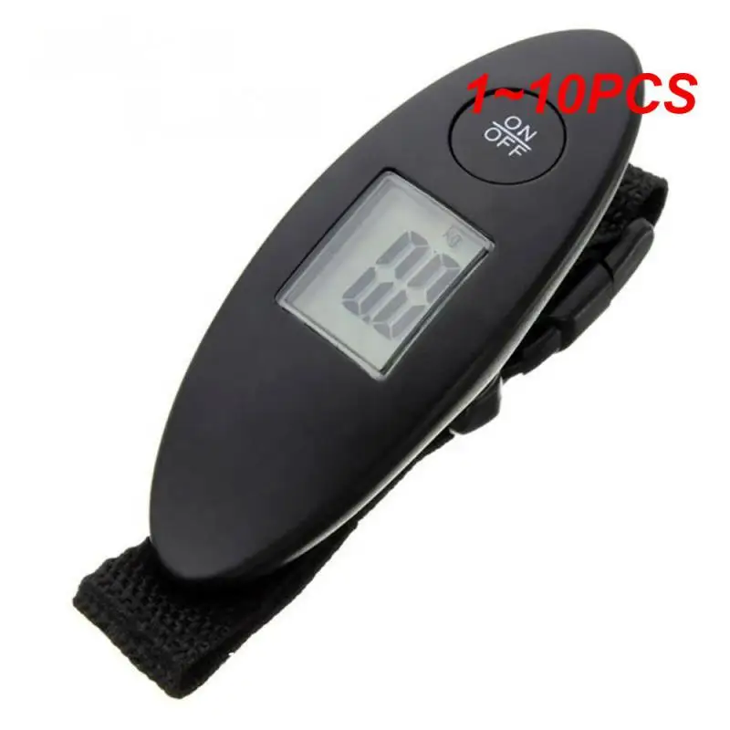 1~10PCS 40kg/100g LCD Digital Electronic Luggage Scale Portable Suitcase Scale Handled Travel Bag Weighting Fish Hook Hanging