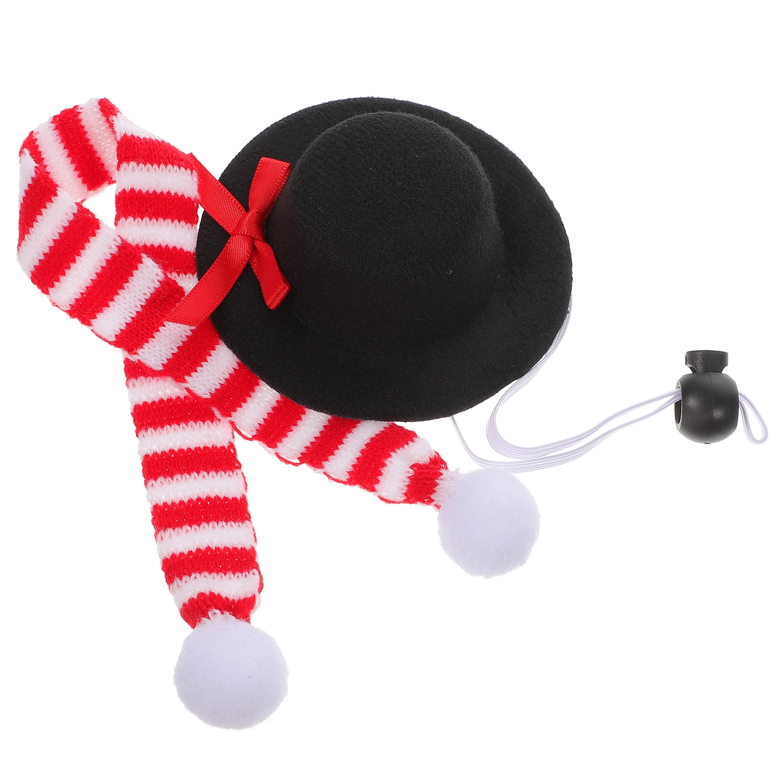 

2Pcs Pet Hat Scarf Set Small Dog Christmas Outfit Cloth Xmas Party nament Dog Costume Headdress Pet Supply