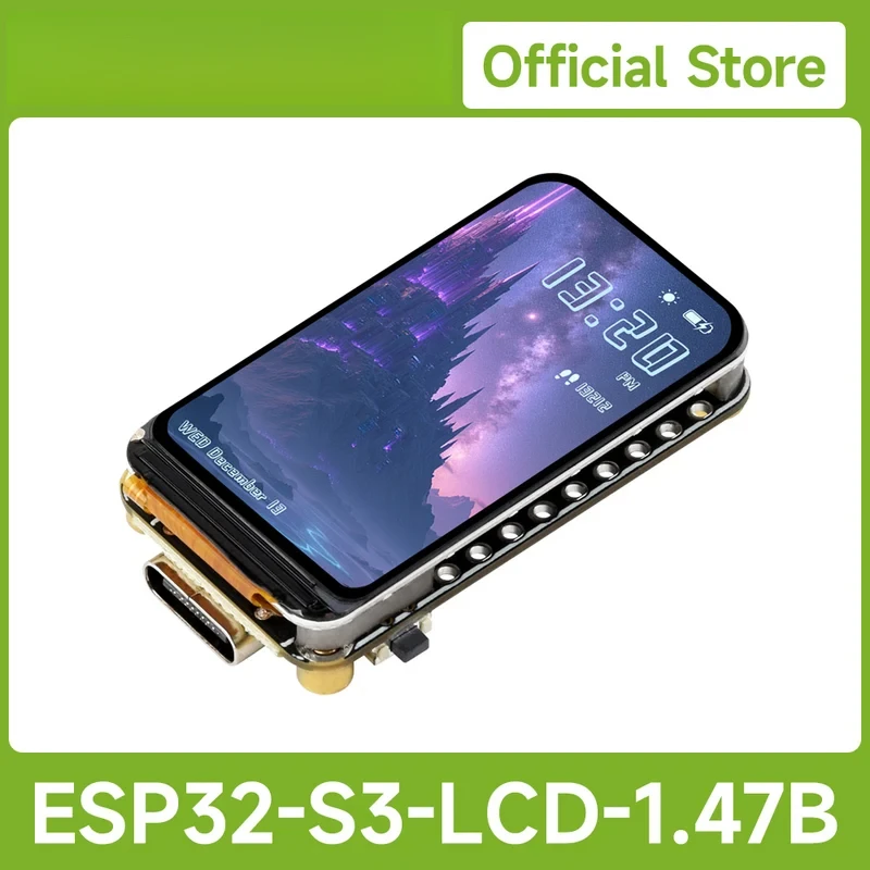 waveshare-esp32-s3-147inch-lcd-display-development-board-type-b-172×320-resolution-262k-display-color-supports-24ghz-wi-fi
