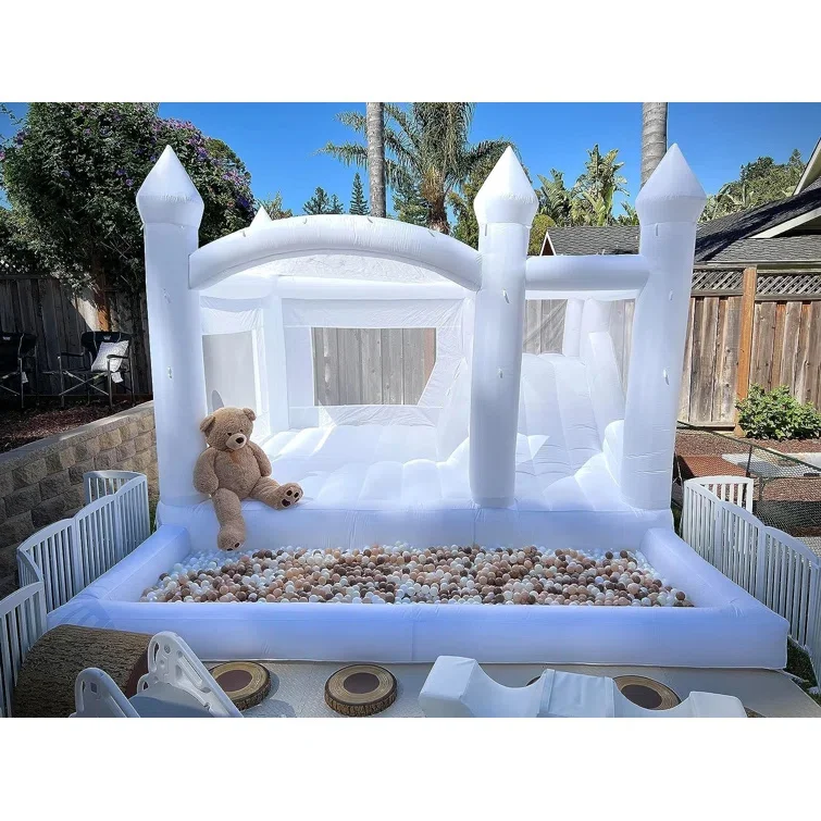 

Factory Price Outdoor Kids Jumping Bed Adult Bouncing Castle Prices White Castle Inflatable Bouncy Castle for Party Wedding