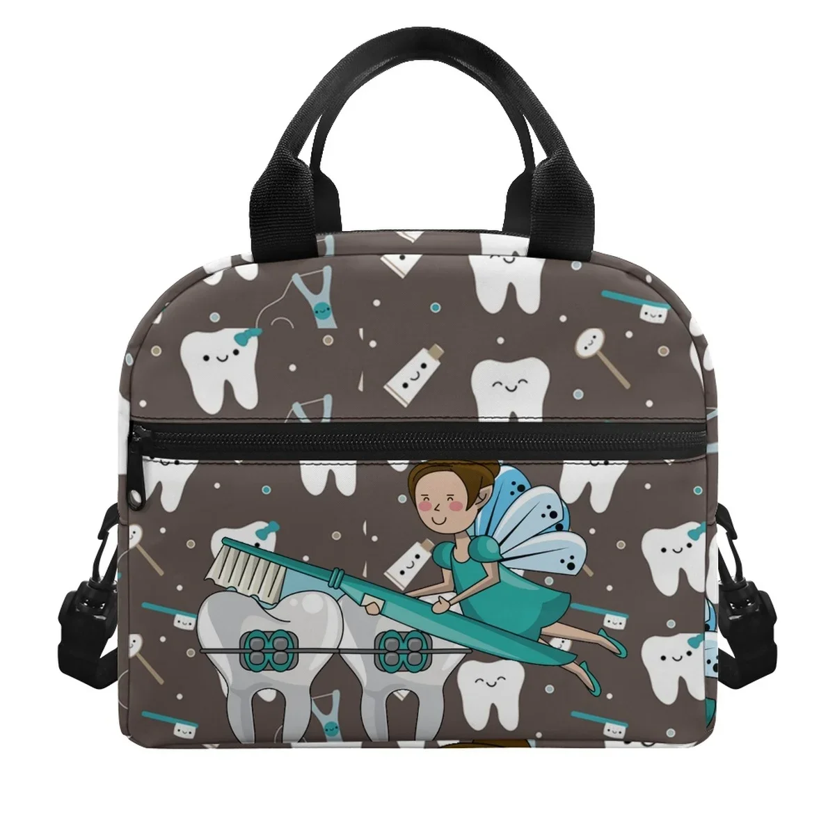

Cartoon Tooth Fairy Design Lunchbox School Child Handy Lightweight Insulated Cooler Meal Stylish Bolsa De Almuerzo