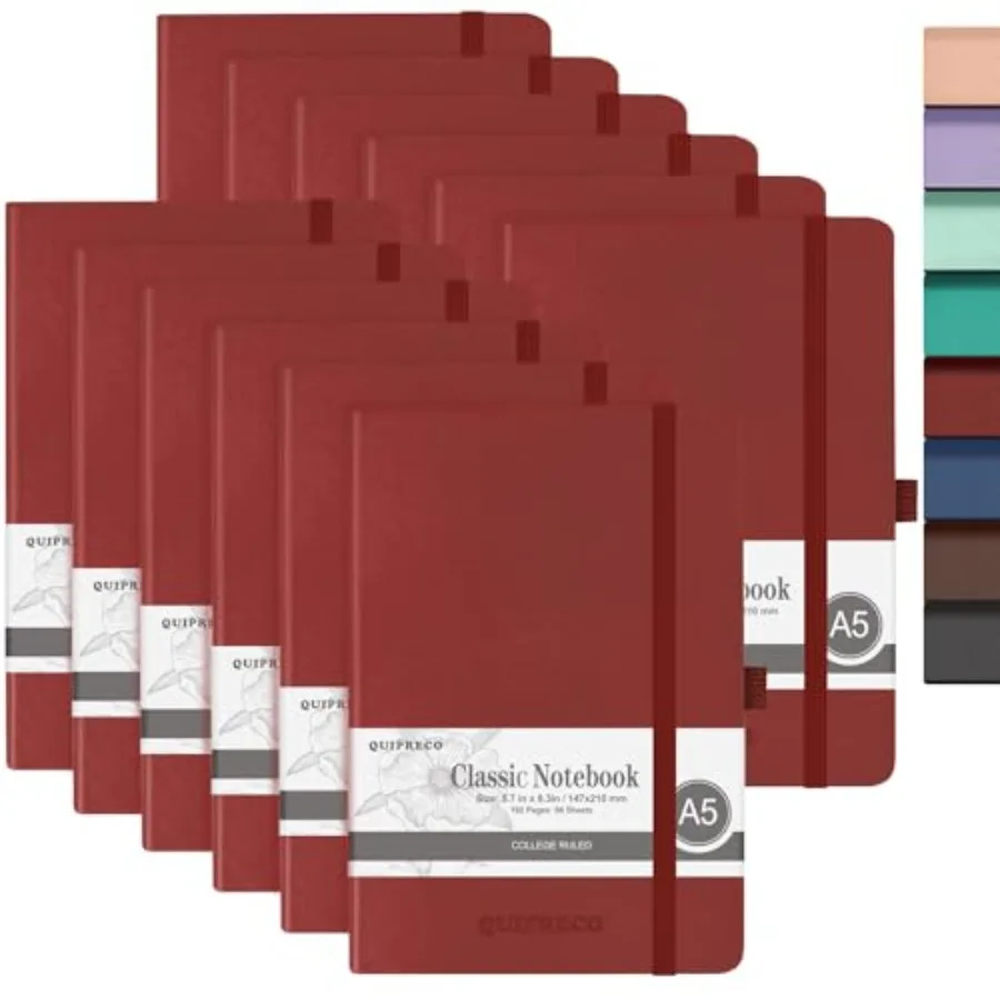 

Блокнот в твердом переплете, 9 страниц, бумага 00Gsm, в линейку, для учебы, работы, путешествий и ежедневного планирования, 5.7''*8.3''