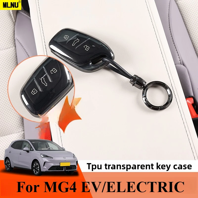 

Car Key Case For MG4 EV/ELECTRIC Accessories 2026/2025-Eco-Friendly TPU, Full Anti-Scratch Protection,Soft Grip,Compact&Stylish