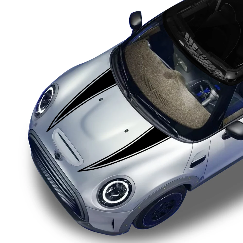 2 шт., наклейки на крышку капота автомобиля Mini Cooper S JCW F55 F56 R55 R56