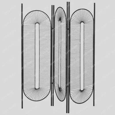 HHHHIron الفن شاشة التقسيم الأوروبي الخفيفة الفاخرة الحديثة الإبداعية للطي المحمول غرفة المعيشة الديكور الذهب أضعاف الشاشة #6