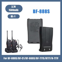 888S Baofeng Walkie Talkie Rechargeable Battery  3.7V 1500mAh BL-1 Lithium Battery For BF-888S BF-C1 BF-666S BF-777S H777 H-777