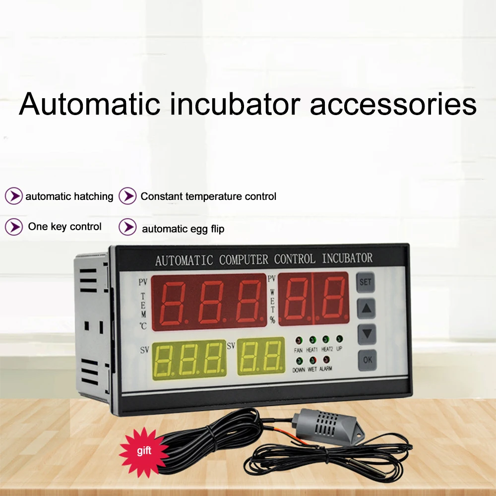 XM-18 Digital Egg Incubator Controller Multifunctional Thermostat Hygrostat Control with Temperature Humidity Sensor Probe