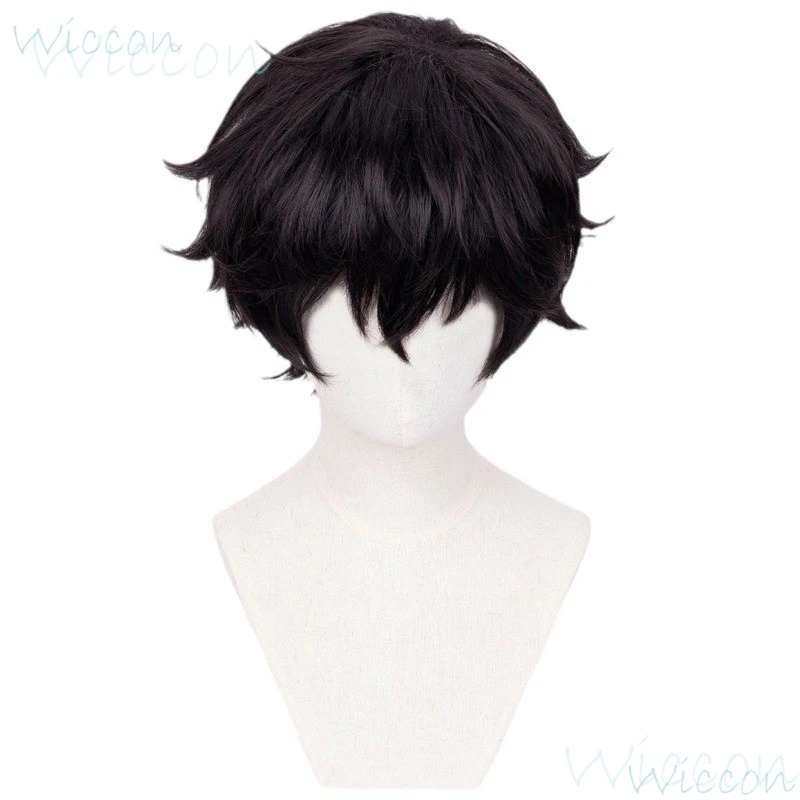 Anime Amamiya Ren School Uniform Cosplay Game Persona 5 P5R Cosplay Costume Black Costume Wig Set Party Play Outfit for Men