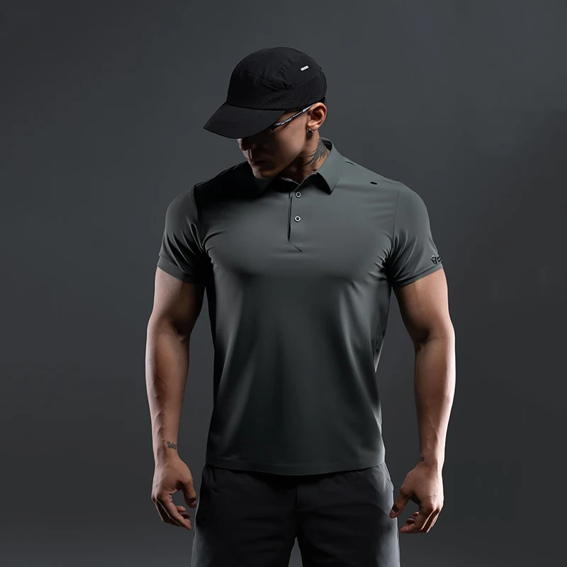 DROZENO Sunscreen Short-sleeved Cool Golf Sports Fitness Clothing Casual Anti-wrinkle Polo Shirt