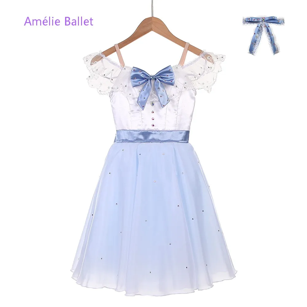 

B26629 Off Shoulder White Professional Ballet Tutu Made-to-order Romantic Long Ballet Tutu Girls & Women Ballet Dance Costumes