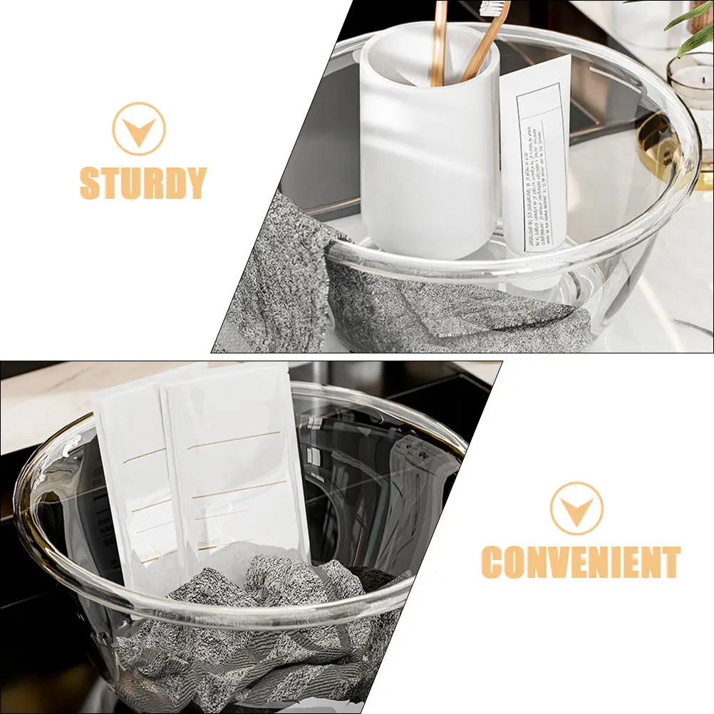 Large Capacity Portable Face Washing Basin – Thickened Plastic Wide-Mouth Cleansing Tub for Home & Salon
