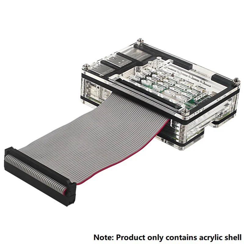 

Well Made-9 Layers Acrylic Case For Raspberry Pi 5 Compatible With For Raspberry Pi 5 Active Cooler Easy To Use