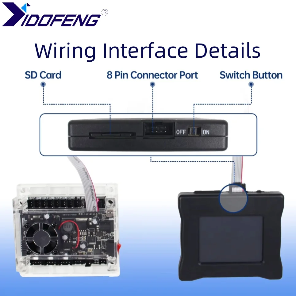 

[EU Stock] 2.8inch Offline Controll Touchscreen Screen GRBL Offline Control for 3018 3018 Pro Max 3020 Plus 4550 Milling Machine