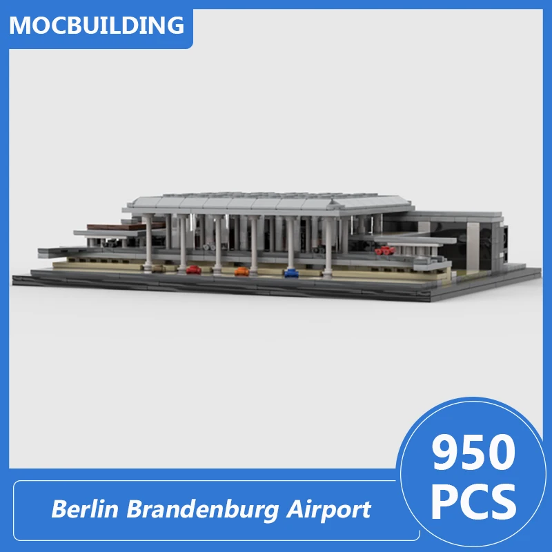 Willy Brandt-décennie s de Construction Moc, Briques à Assembler Soi-Même, Aéroport de Berlin et Brandebourg, Modèle d'Architecture, Jouets Cadeaux, 950Pcs