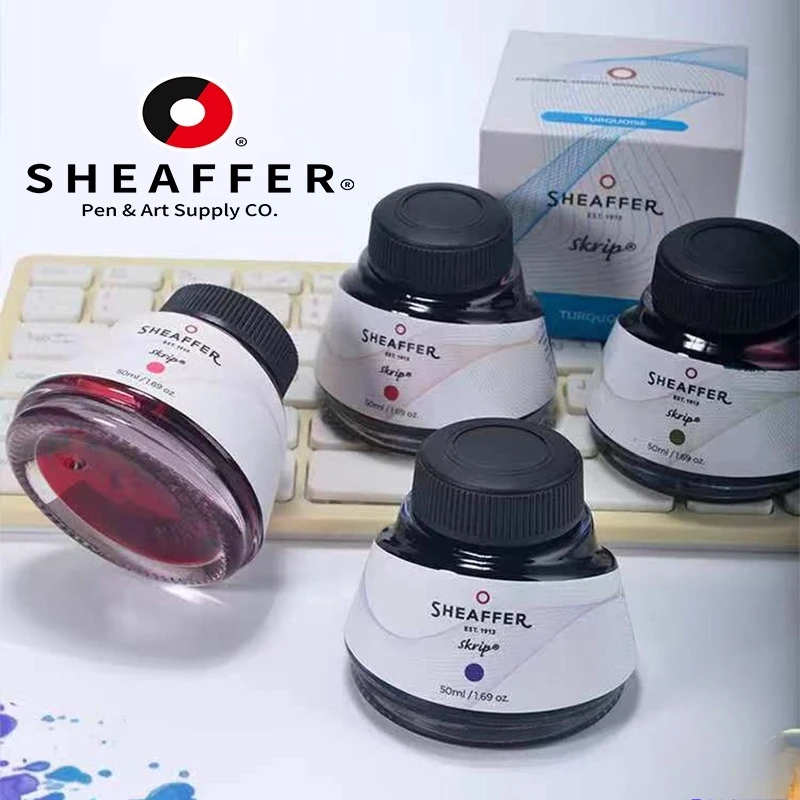 American SHEAFFER Color Dye Ink Large Bottle of 50CC Pen Not Easy To Hurt The Tip and Block The Tip Fountain Pen Ink