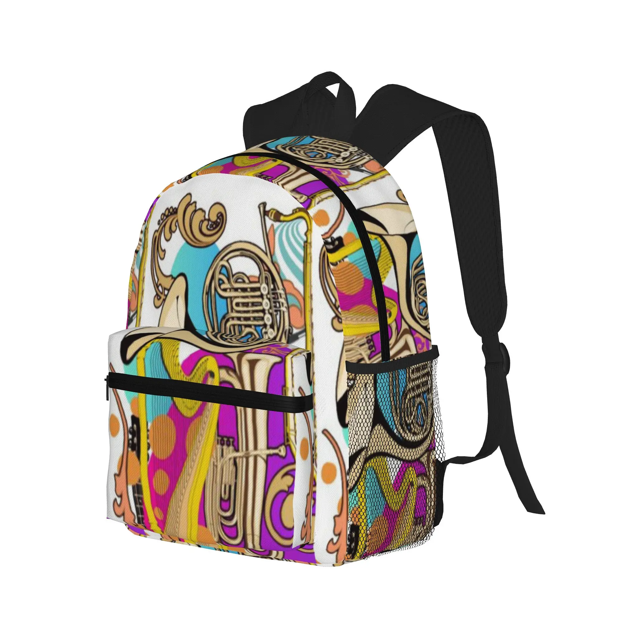 Classical Music Instruments Design  Casual Backpack for Students and Adults Female bags