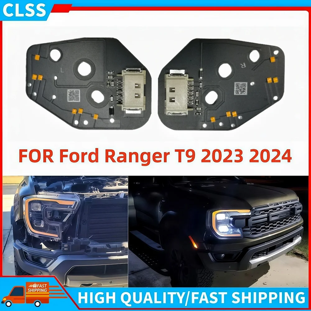

Amber DRL Module Matrix LED Headlight Daylight Daytime Running Light Chips For Ford Ranger T9 Raptor Lariat Wildtrak 2023 2024