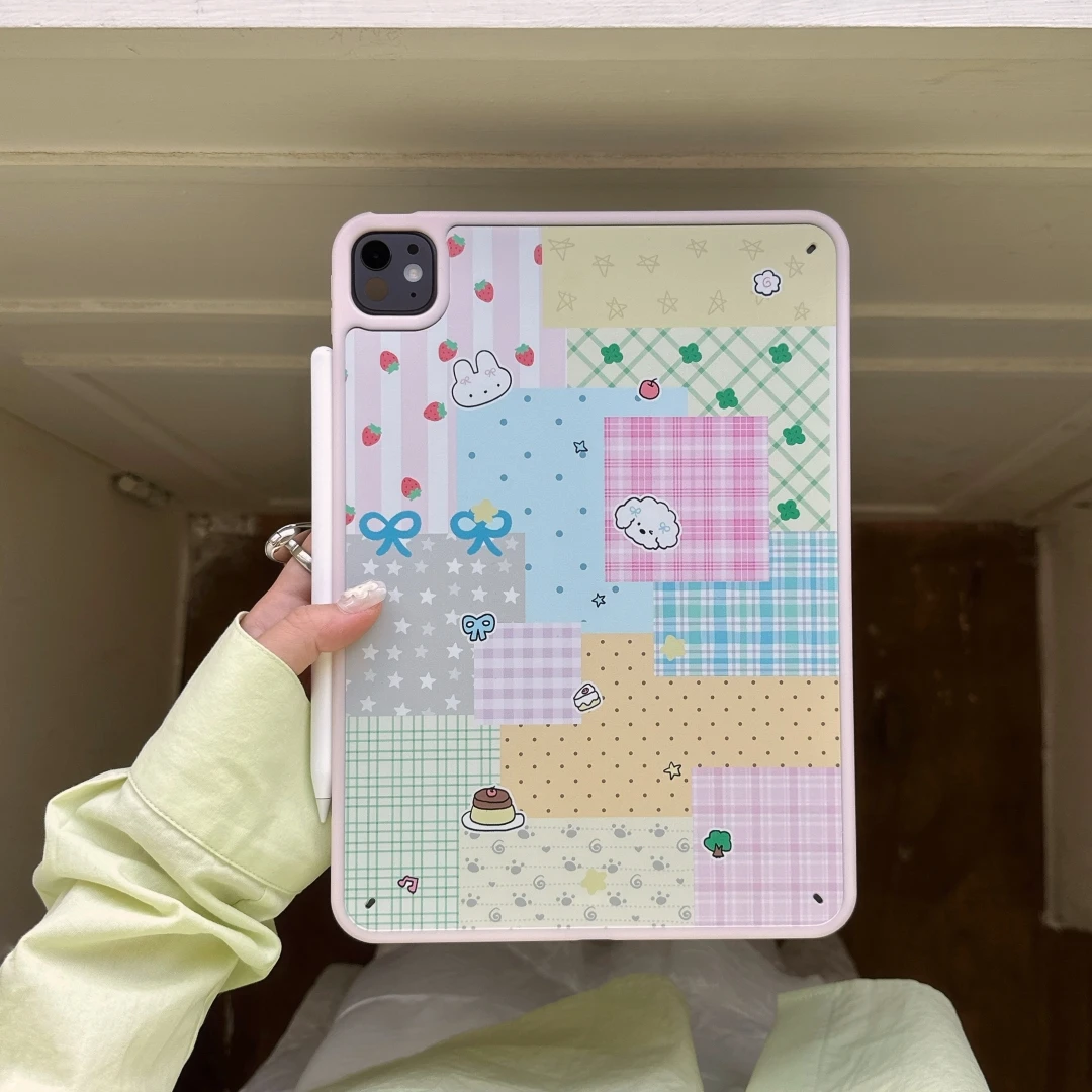 Voor iPad A16 11e Gen 2025 Air 11 4 5 2024 M4 Pro 11 Cover iPad 10e 10.9 10.5 10.2 inch 9e 8e 7e generatie Mini 6 7 Case