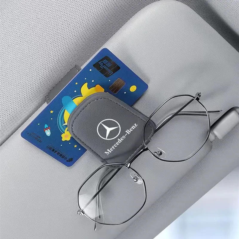 Car Sun Visor Glasses Clip Ticket Card Storage Clamp For MERCEDES BENZ W203 W204 W205 W209 W210 W211 W212 W176 W166 W163