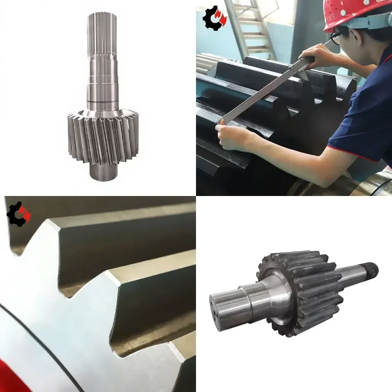 New Factory-Made Non-Standard Medium-Hard-Toothed Surface Reducer Gearbox Parts Transmission Gear Shaft Steelo Black