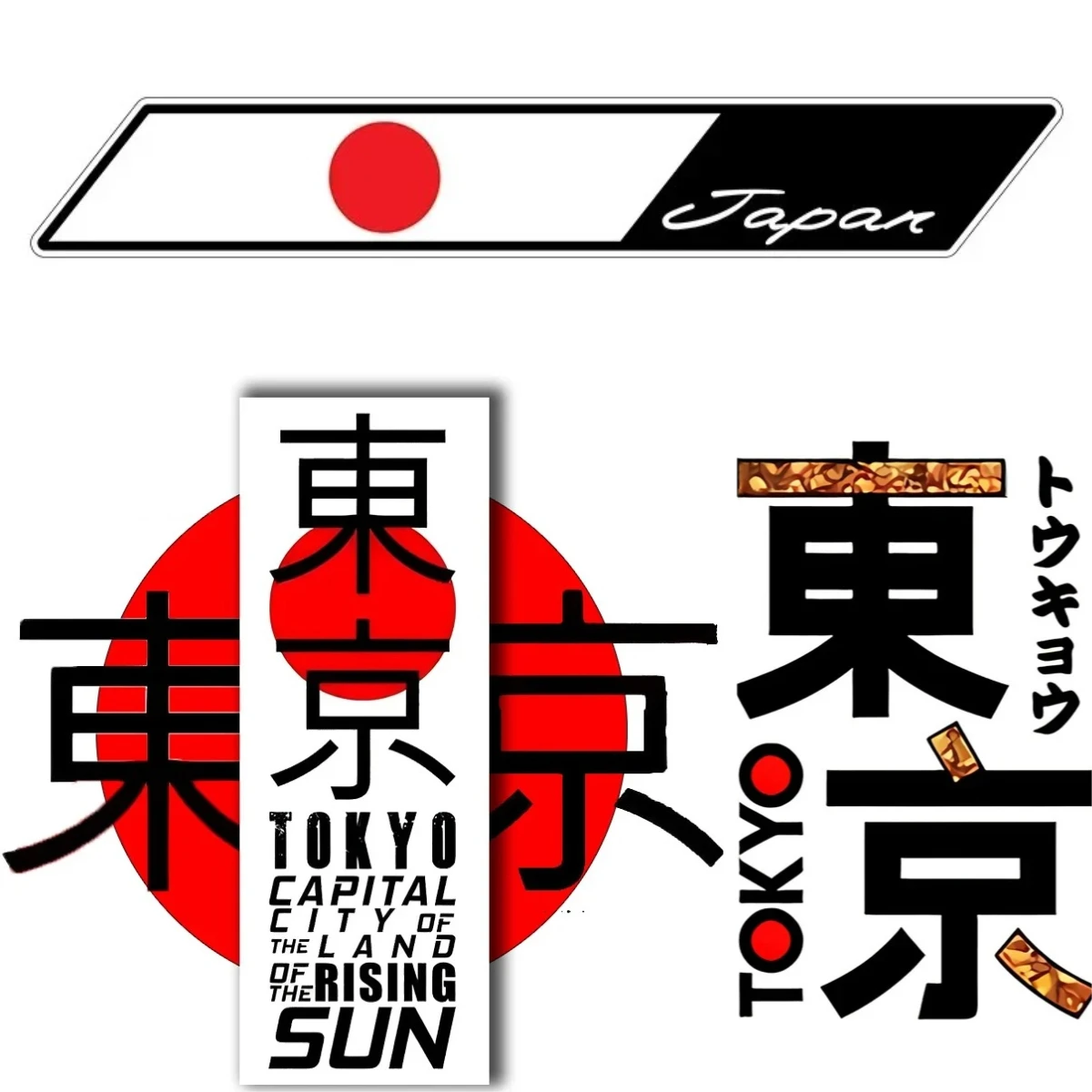 

JDM Graffiti Car Vinyl Stickers Waterproof Windshield Decals for Helmets Bumpers - Scratch Resistant Universal Auto Graphics