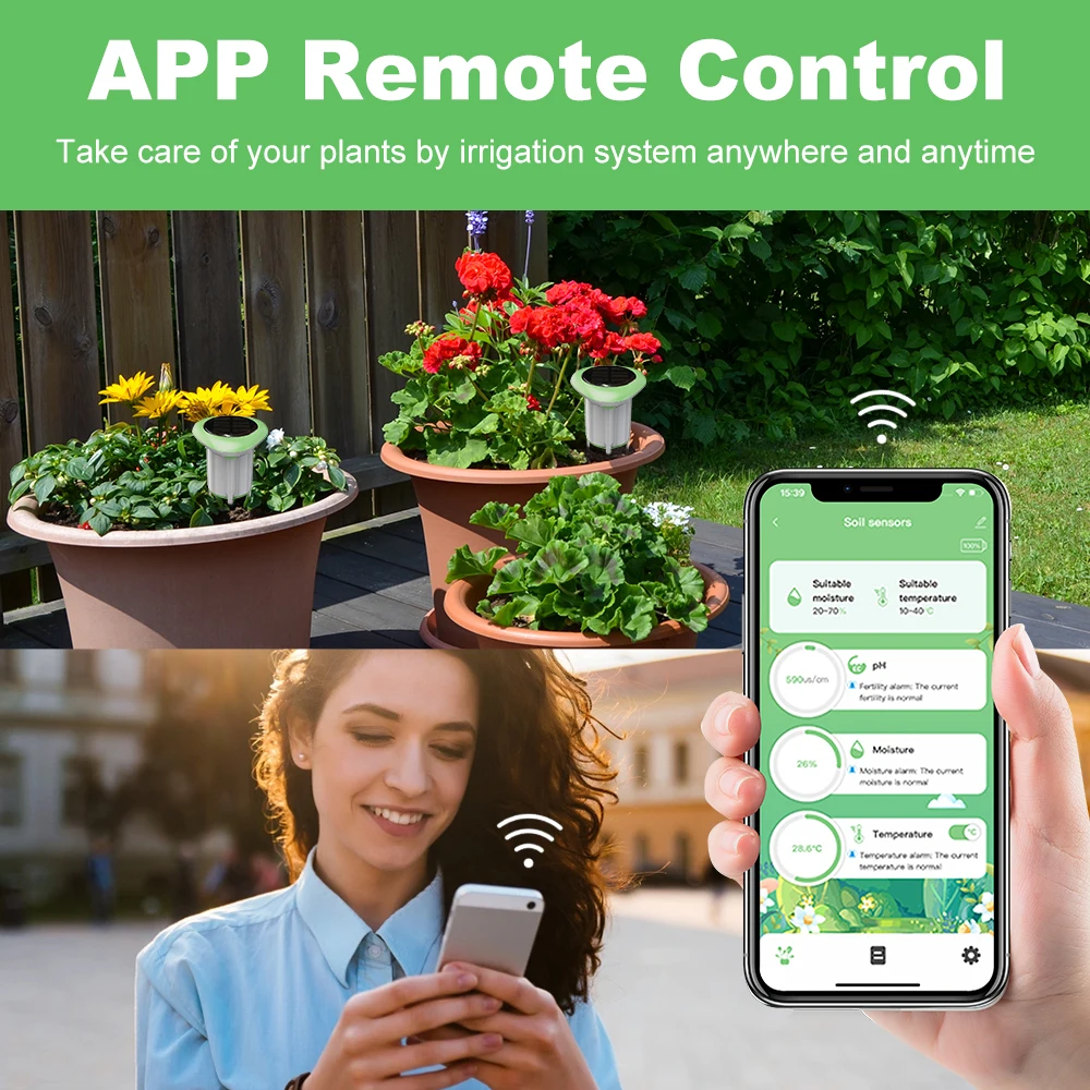 MANHOT WiFi Smart Solar Soil S - Smart Garden Solar ulasan dan harga