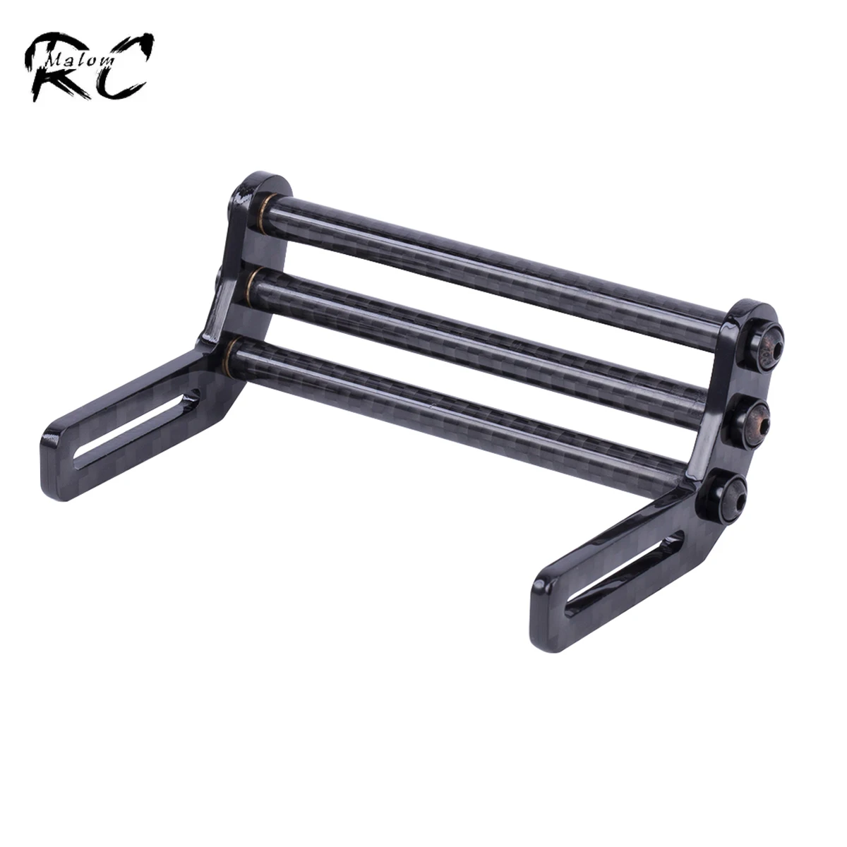 Optimum Approach Angle Carbon Fibre Front Bumper Wide 75mm for 1/10 RC Crawler SCX10 TRX4 LCG Dodge Power Wagon Cliffhanger Body