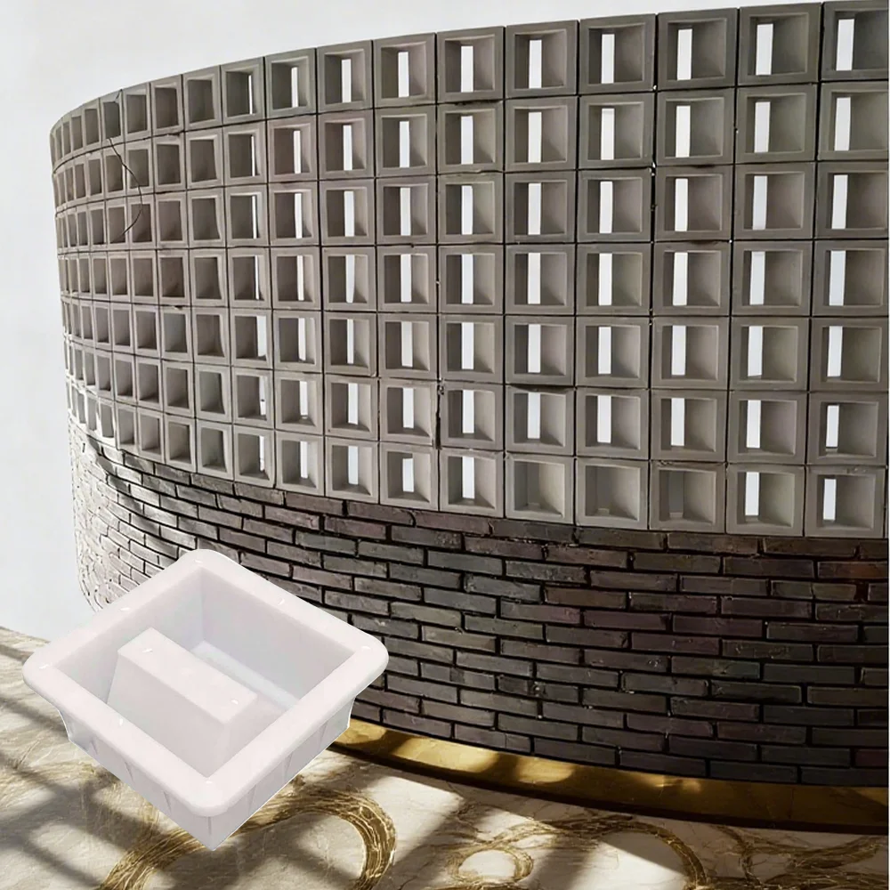 

20 20 10 см уникальный квадратный полый кирпич садовый цементный тротуар форма украшение двери фон настенная перегородка ажурная перфорированная