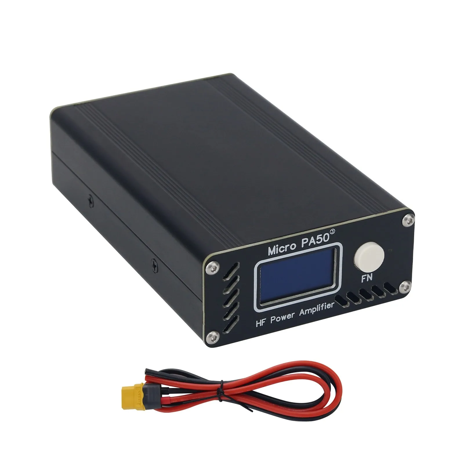 TZT Hamgeek Micro PA50-3 Tragbarer 50 W 3,5 MHz-30 MHz HF-Kurzwellen-Leistungsverstärker der dritten Generation LPF-Filter OLED-Display