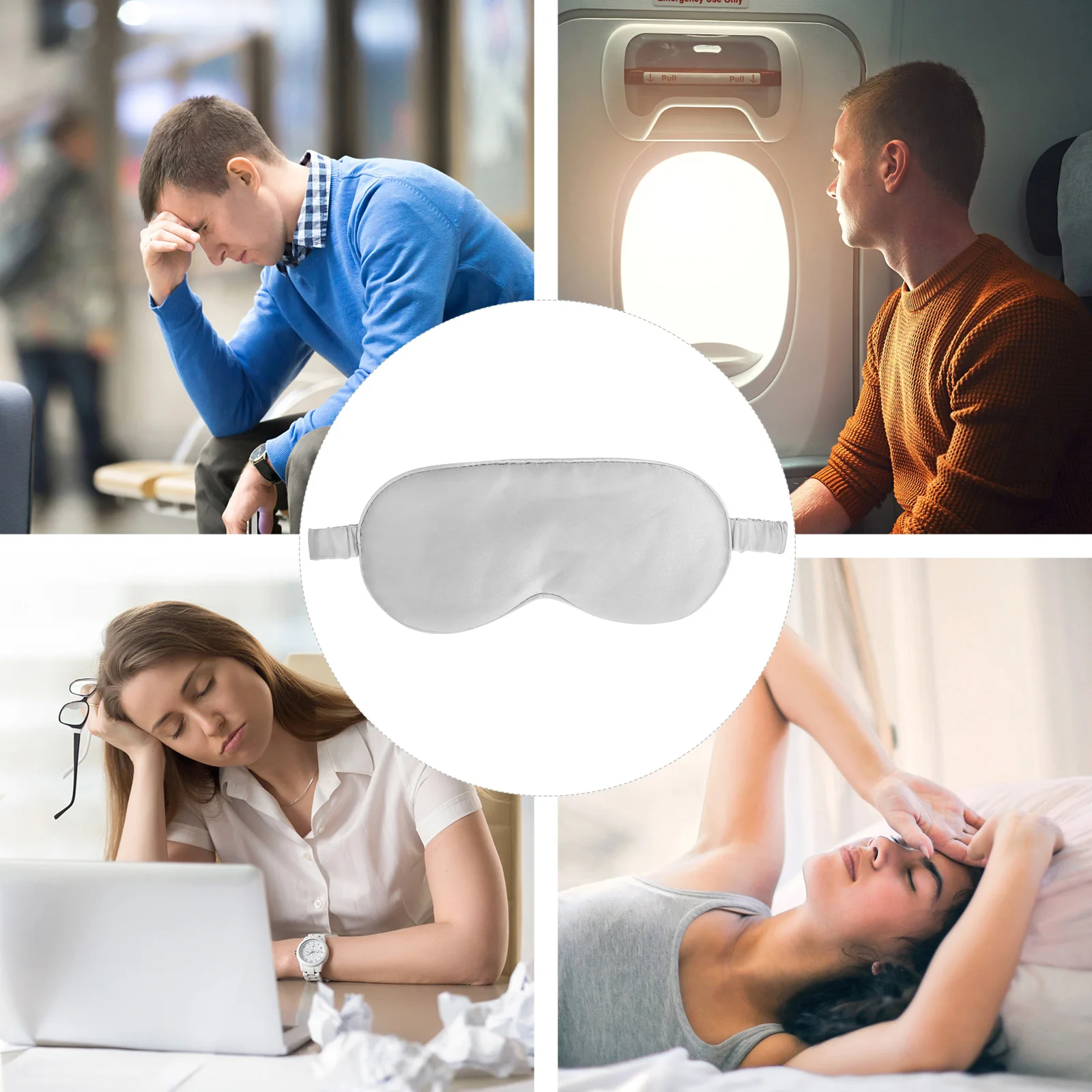 

Silk Eye Mask Masks for Women Sleeping Eyeshade Cover Lightness Blindfold Night Travel