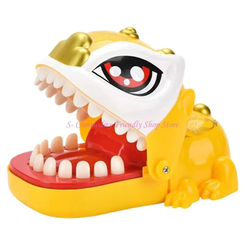 85AE Chinese New Year Hand Game Action Lions Toy Safe Prank Device for Adults