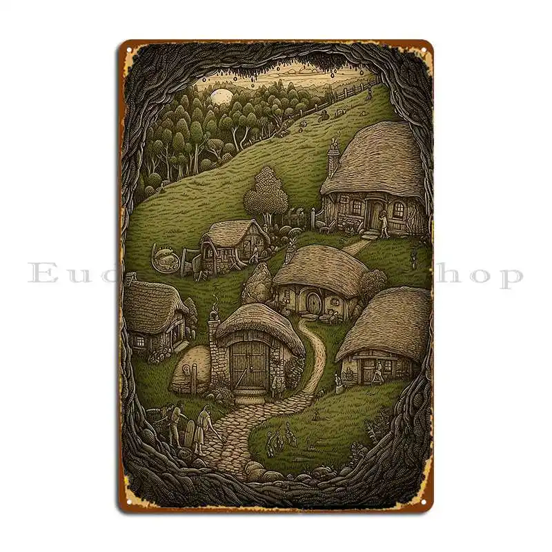 The Shire Inspired Art Metal Sign Custom Club Kitchen Club Bar Cinema Tin Sign Poster