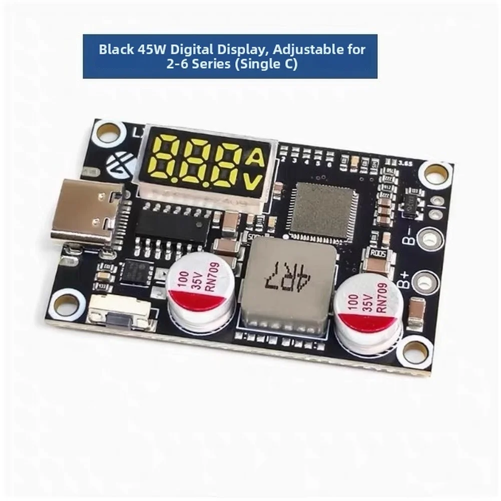 

Для модуля Power Bank DIY 45 Вт, быстрая зарядка PD3 0 для 2 литиевых аккумуляторов 6S и LIFEPO4 с защитой