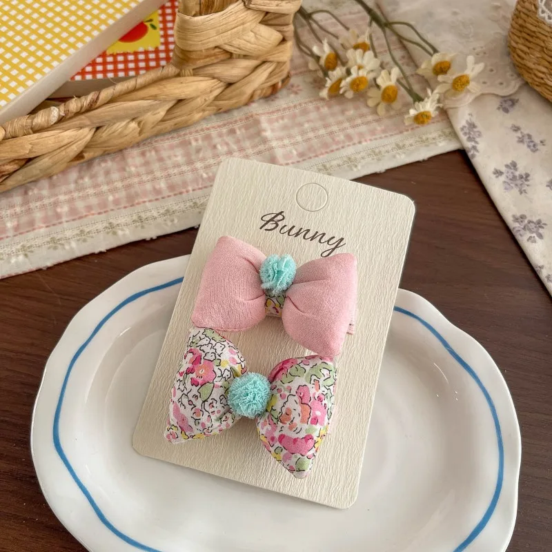 

Милые цветочные заколки-бантики и резинки для волос для маленьких девочек: яркие, универсальные держатели для хвостиков, мягкие, эластичные аксессуары