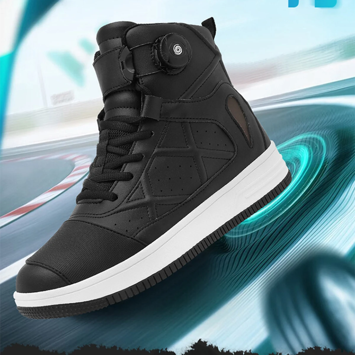 

Motorcycle Boots Men Waterproof Tourer Riding Men's Knight Sneakers Shoes Bike Mountain Racing Traveling By Equipment Road Speed