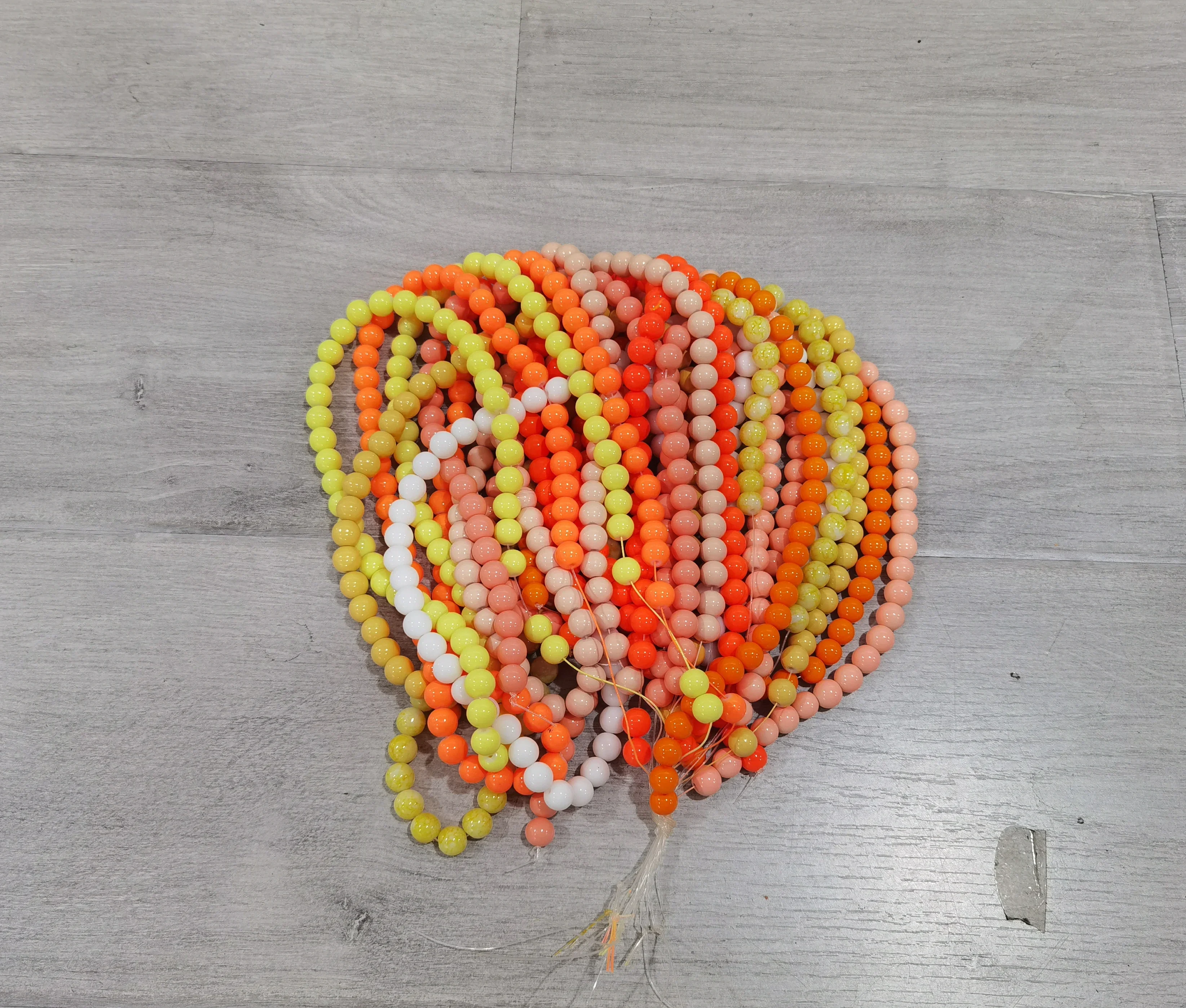 Imagem -05 - Grânulos de Vidro Misturados para Mulheres 20 Strand 10 mm 40 Pcs Cada Strand Jóias Faça Você Mesmo M12