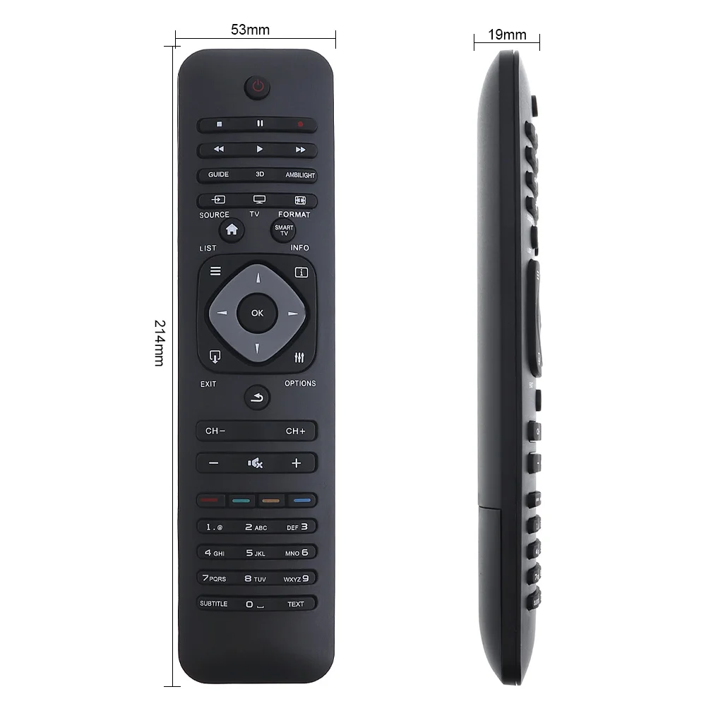 Universal No Programming TV Remote Control with Long Transmission Distance Fit for Philips RM-L1128 LCD / LED 3D Smart TV