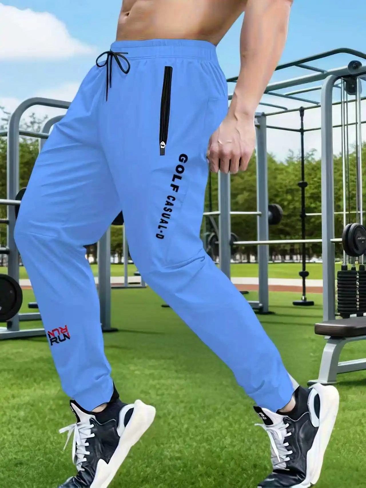 2026 Neue Herren-Sporthose aus Eisseide, schmal geschnitten und schlankmachend, Freizeithose – Detail 7