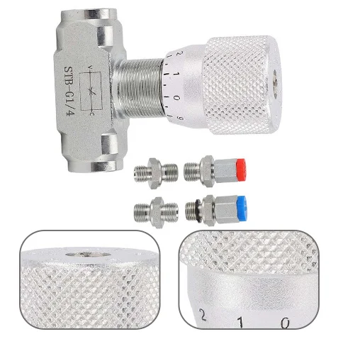 For STB Series G1/4 Flow Control Valve for Mini Hydraulic Circuits Supporting For 0.8 for ton Up to 2 for ton Machines